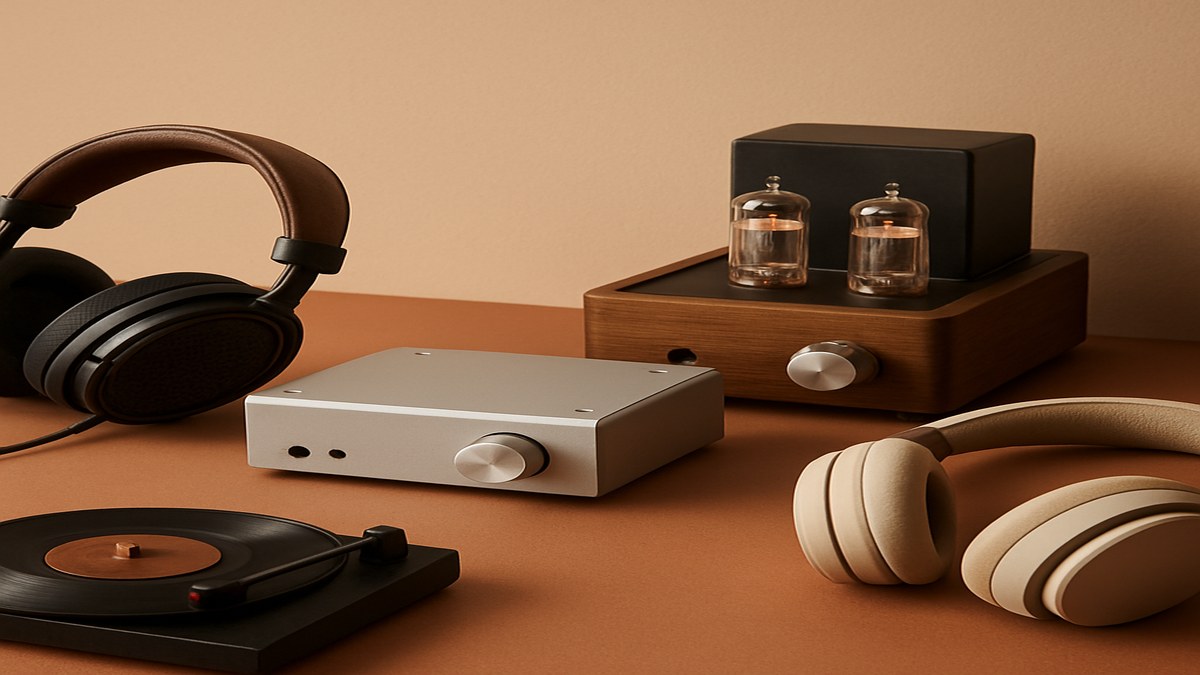 Gear Patrol's Best Hi-Fi of April 2026: From $119 Open-Backs to Vacuum-Tube Gems — illustration