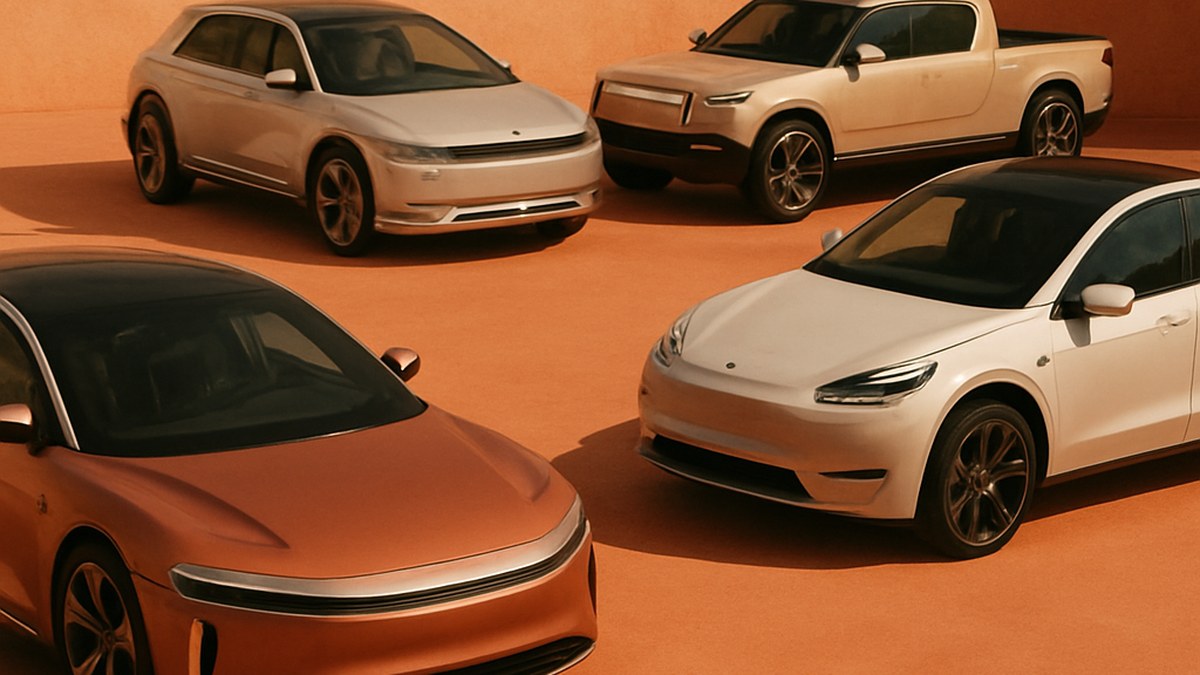 Top 10 EVs Across Every Category: Lucid, Tesla, Hyundai, Rivian, and Ford Define the 2026 Electric-Vehicle Landscape — illustration