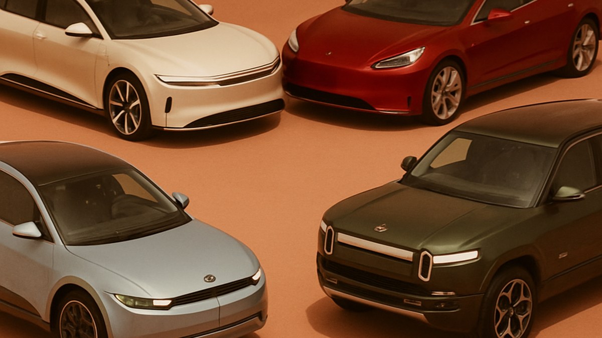 Top 10 EVs Across Every Category: Lucid, Tesla, Hyundai, Rivian, and Ford Define the 2026 Electric-Vehicle Landscape — illustration