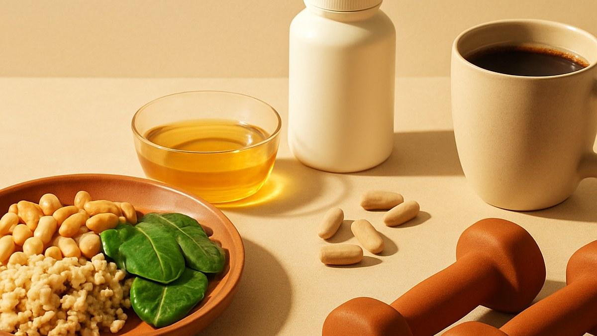 Top Biological-Aging Interventions Ranked: Plant-Protein, Vitamins, and Exercise in May 2026 — illustration